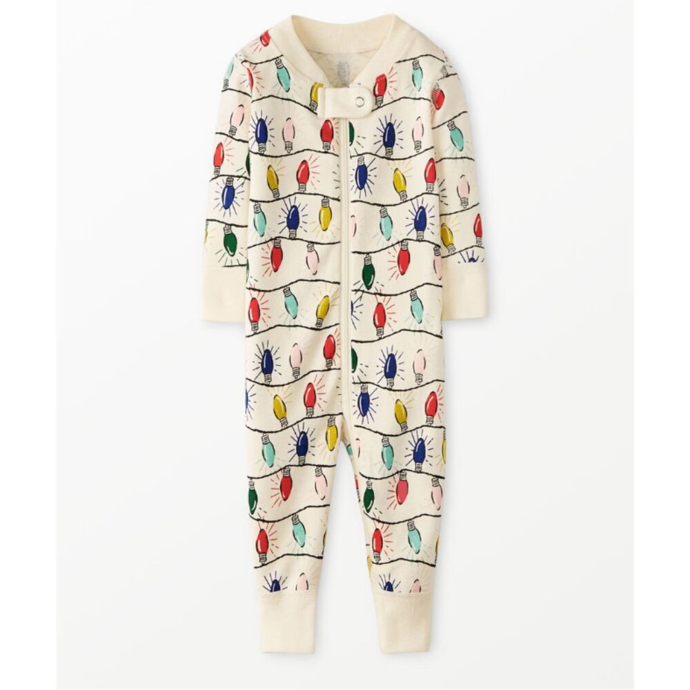 Like New Hanna Andersson Bright Bulbs Baby Zip Sleeper Size 6-12 Mo Boy or Girl